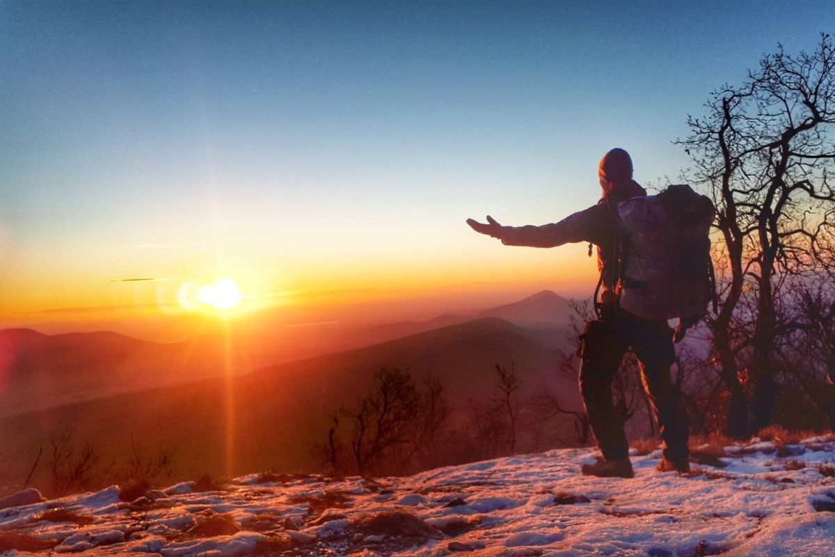 toth viktor outdoor vegan elite challenge training sunrise winter